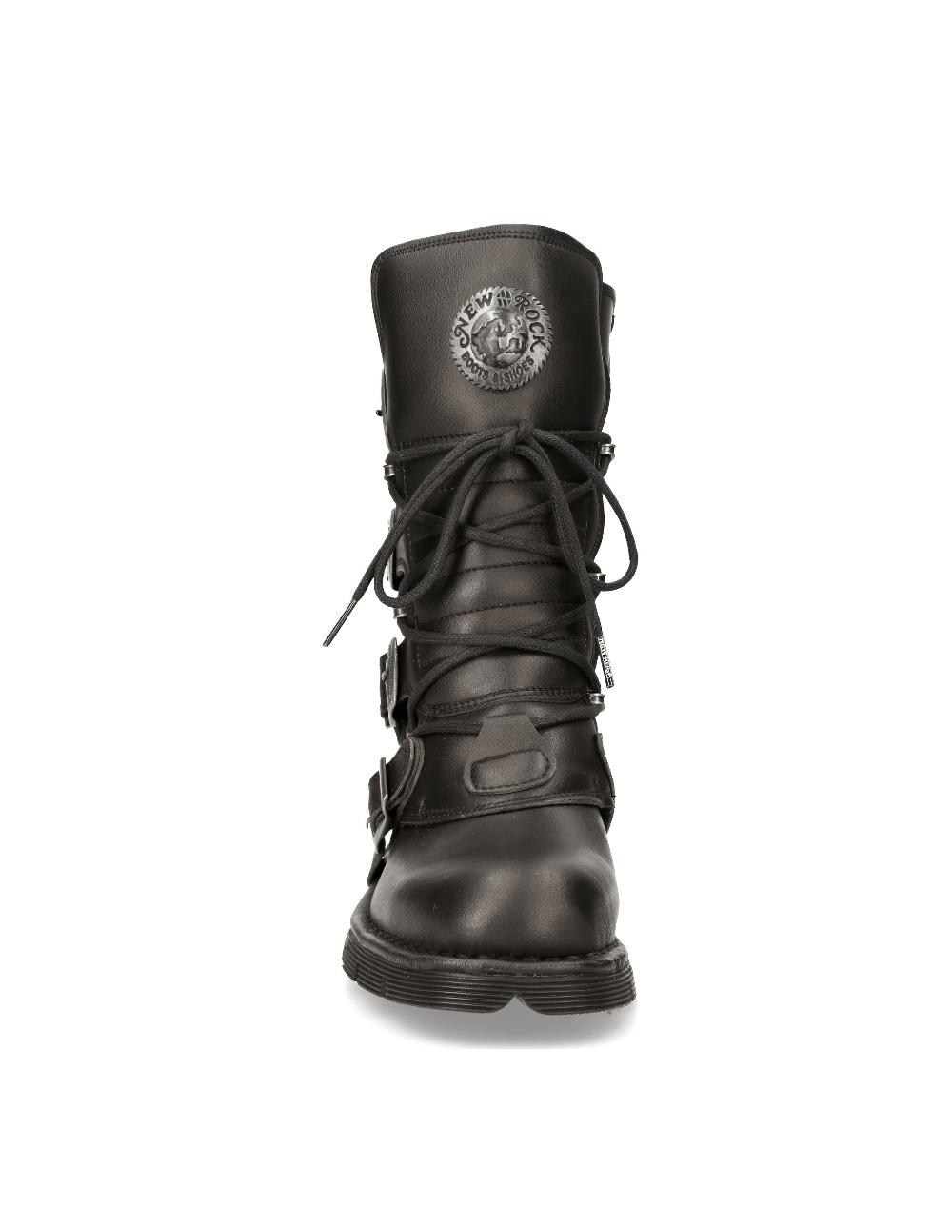 NEW ROCK Unisex Black Eco-Vegan Rock Style Boots