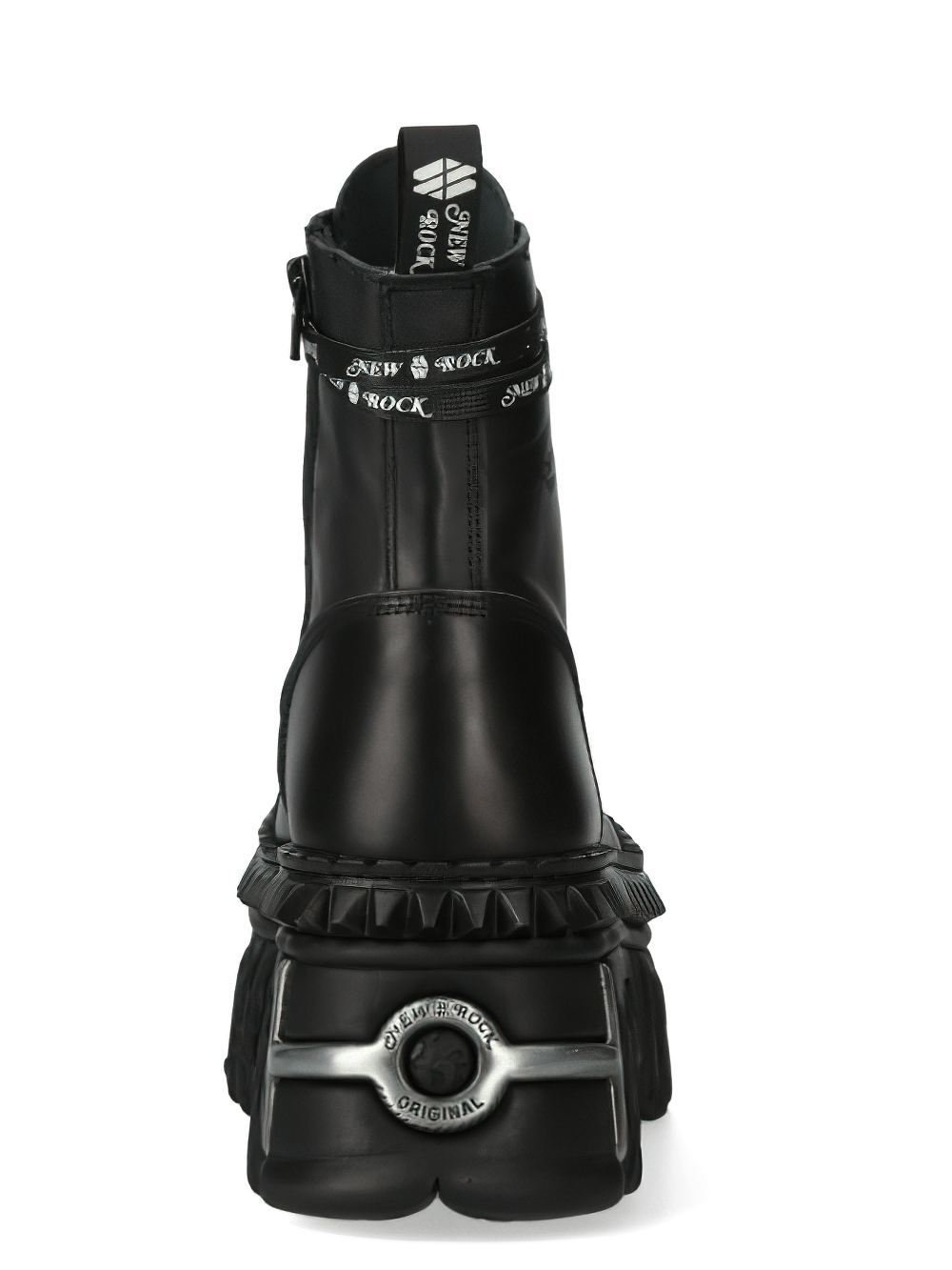 NEW ROCK Unisex Black Platform Boots in Gothic Style