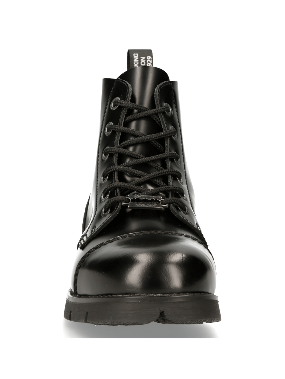 NEW ROCK Urban Heavy Lace-Up Black Ankle Boots