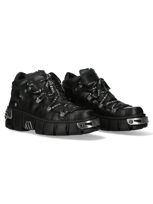 NEW ROCK Women's Urban Heavy Rock Boots with Metallic Accents