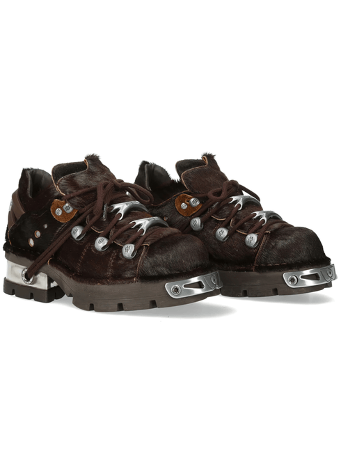 Zapatos rockeros para mujer de NEW ROCK con placas de metal y suela de tacos
