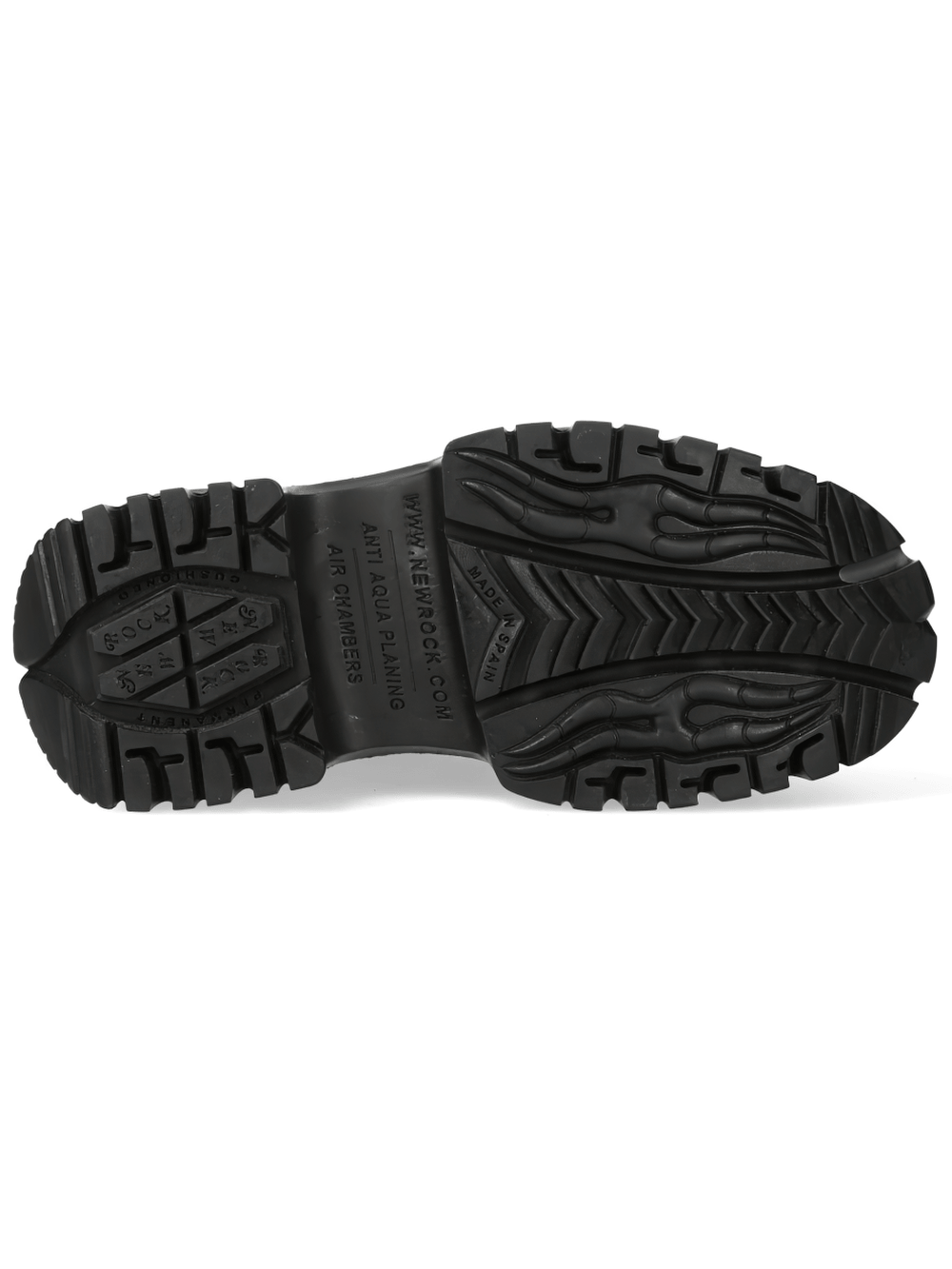 NEW ROCK Women's Stylish Platform Shoes with Strap sole showing unique design and traction features.