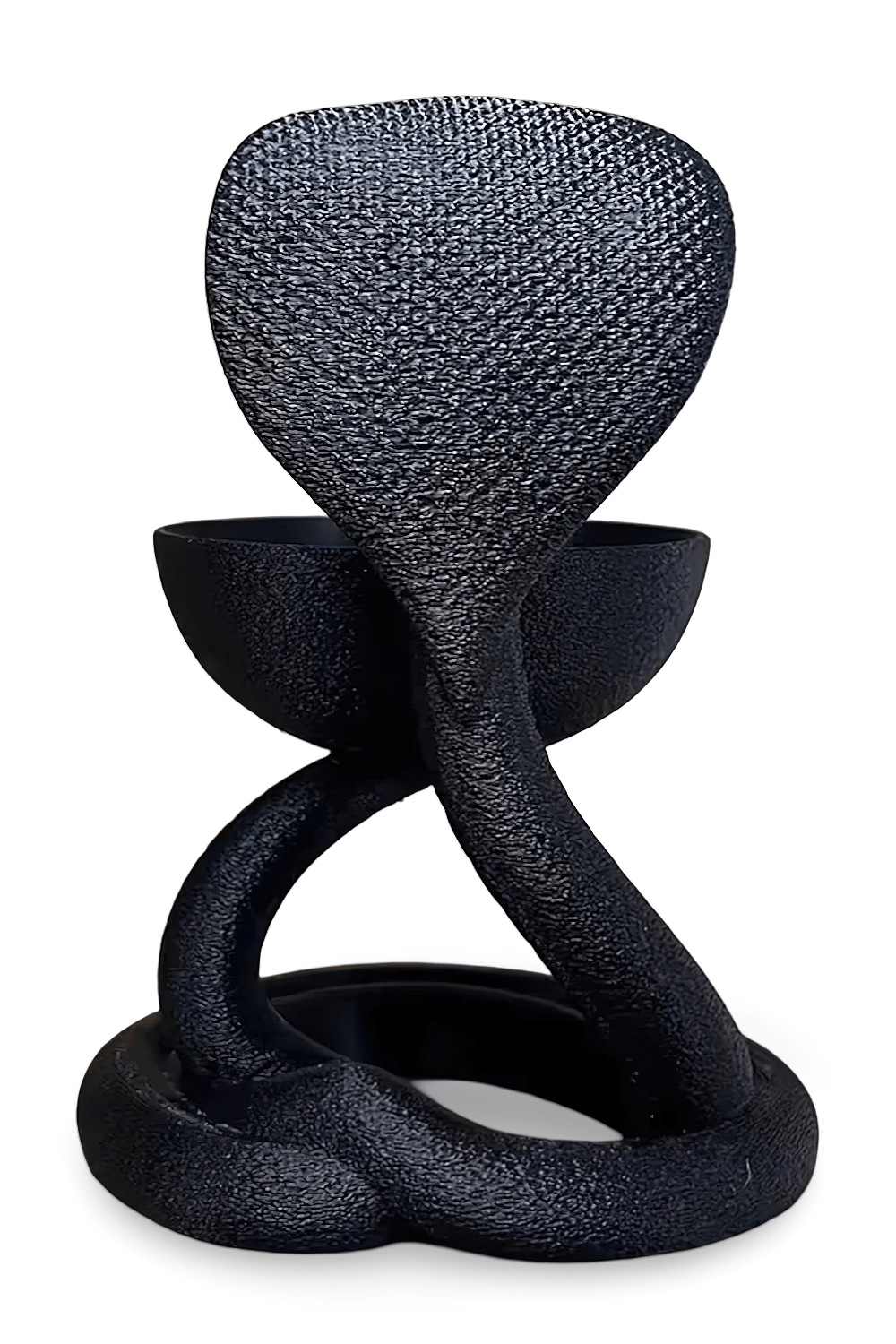Occult Black Gothic Cobra Candle Holder for Dark Decor