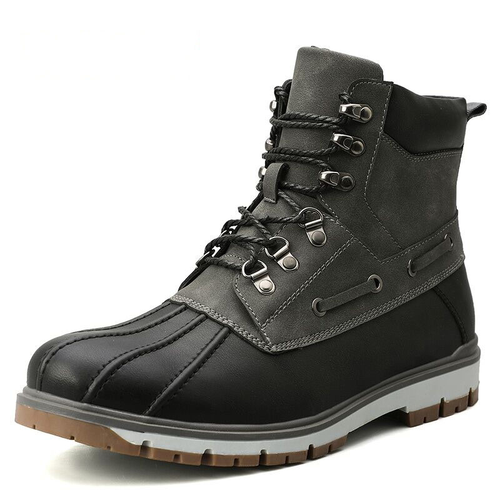 Bottes de moto pour hommes imperméables extérieures/bottes de neige chaudes en peluche épaisses 