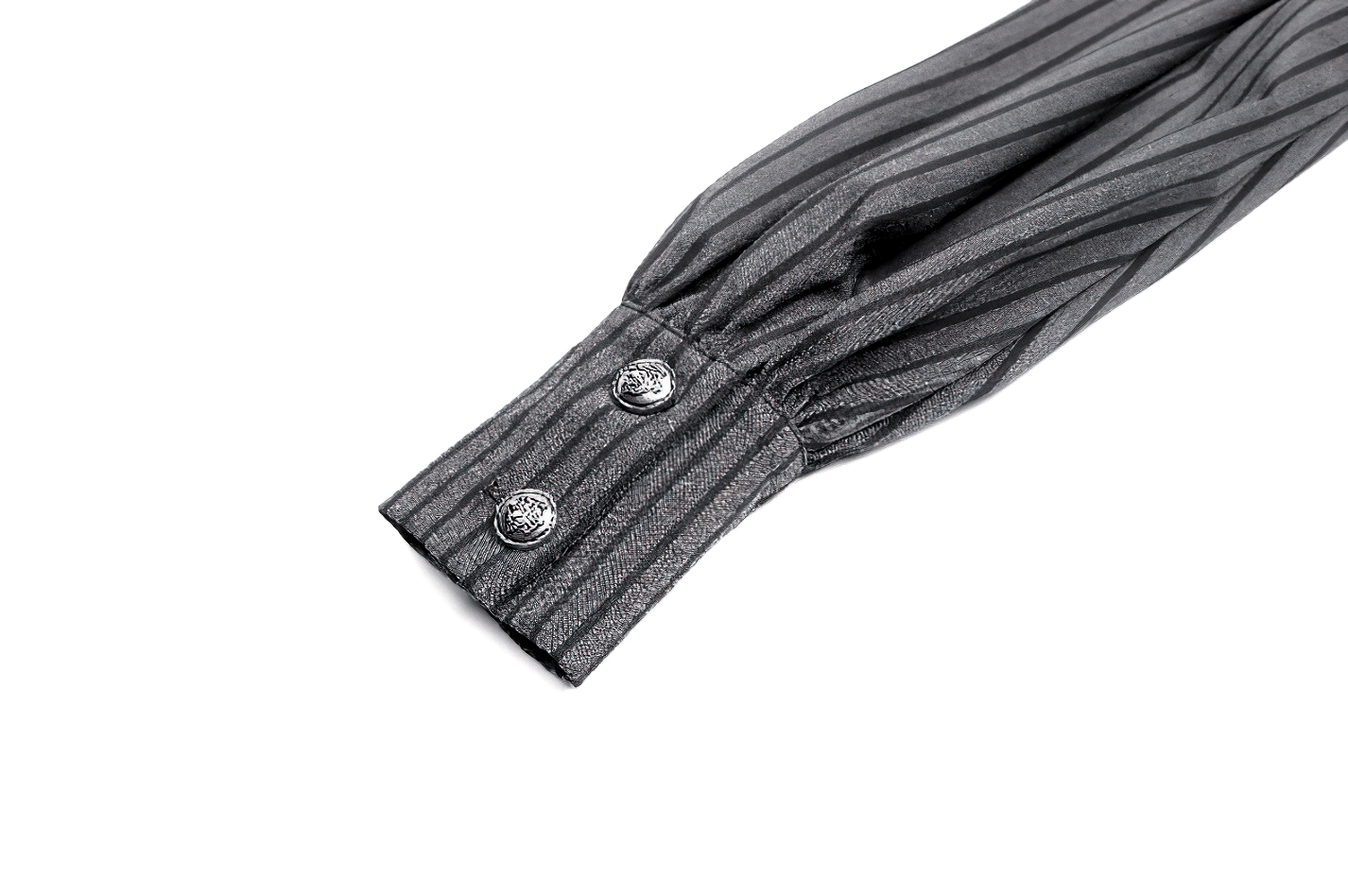 Pinstripe Mini Dress with Ruffled Apron and Bow