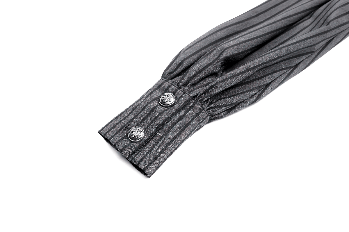 Pinstripe Mini Dress with Ruffled Apron and Bow