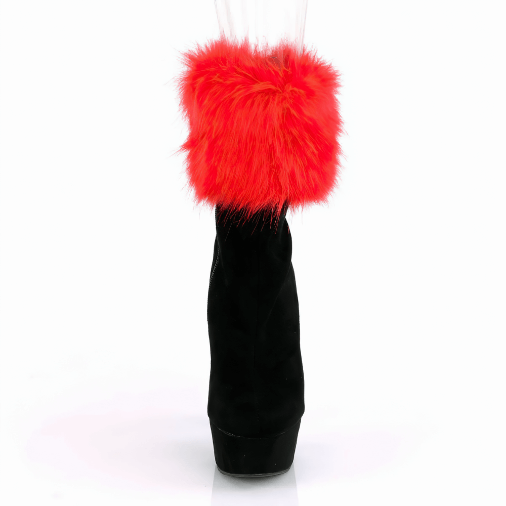 PLEASER Ankle Bootie with Interchangeable Fur Cuffs