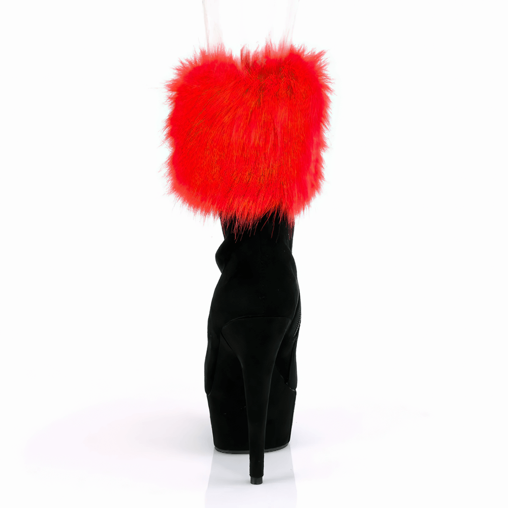 PLEASER Ankle Bootie with Interchangeable Fur Cuffs