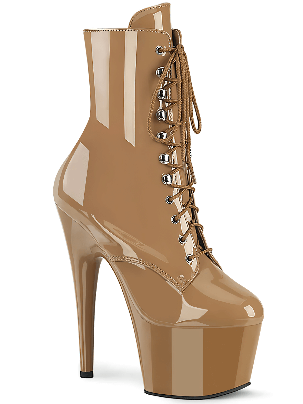 PLEASER Stylish Stiletto Ankle Boots with Heel and Platform