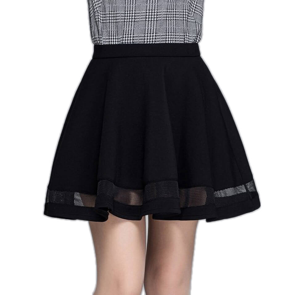 Pleated skirt for Rock Chick / Goth women skirts / Aesthetic Outfits - HARD'N'HEAVY