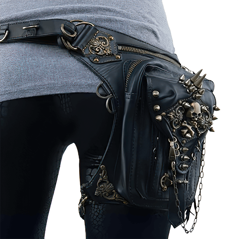 Punk Biker Single Shoulder Bag / Fashion Mobile Phone Waistbag - HARD'N'HEAVY
