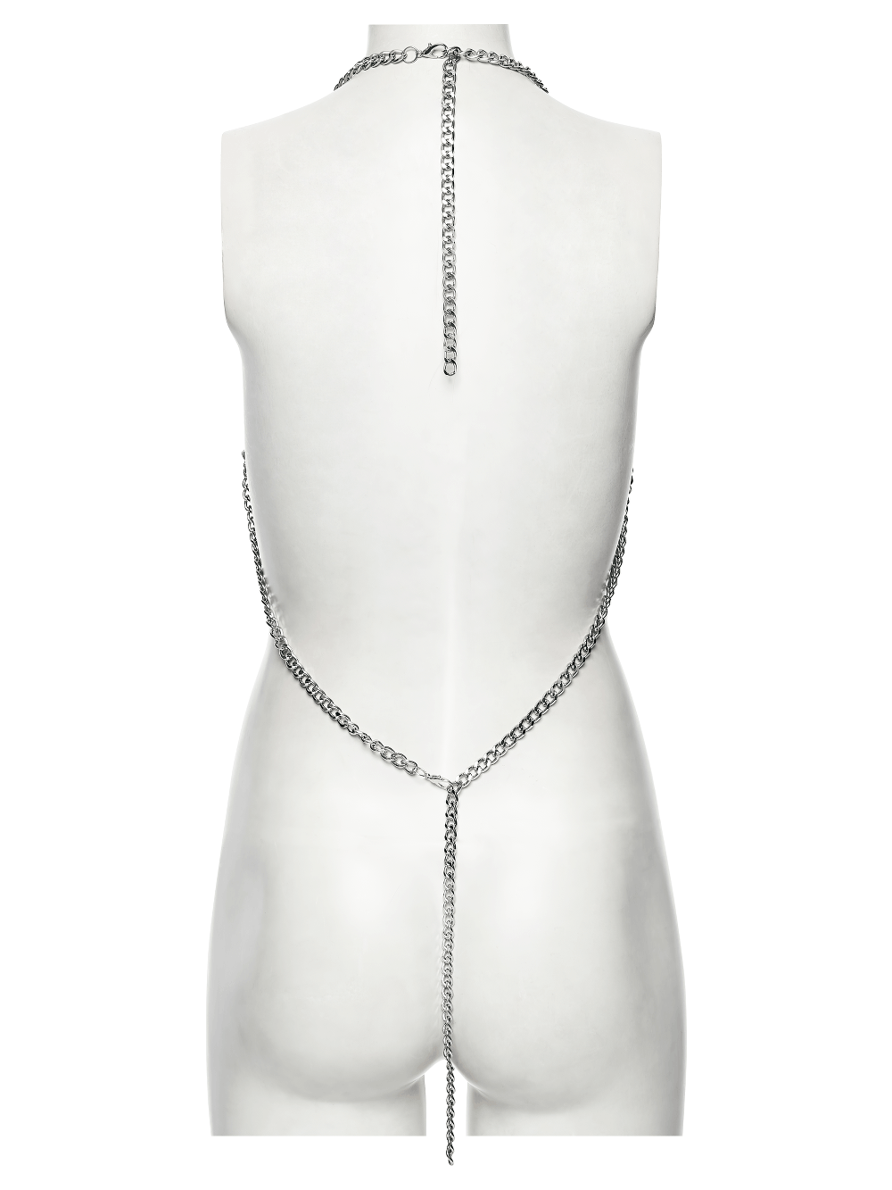 Punk Gothic Layered Metal Chain Body Harness Accessory
