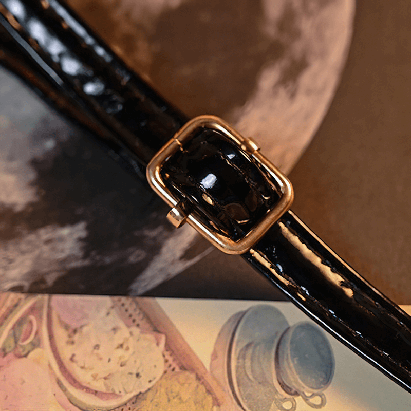 Punk Heart Shape Bag With Crosses Decor / Women's Rivets Shoulder Bag - HARD'N'HEAVY