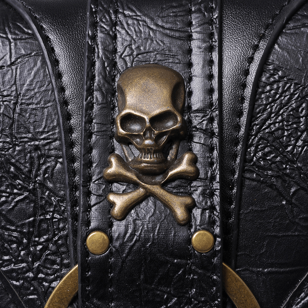 Punk Heavy Metal Biker Waist Bag / Gothic Retro Motorcycle Shoulder Bag - HARD'N'HEAVY