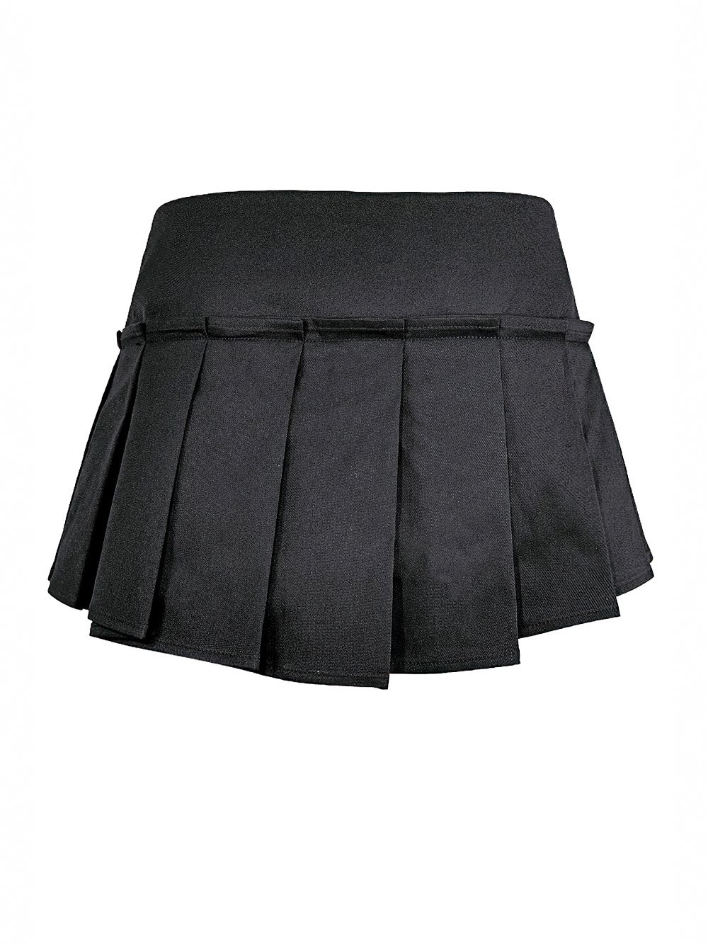 Punk High Waist Skort with Eyelets and Skull Zipper
