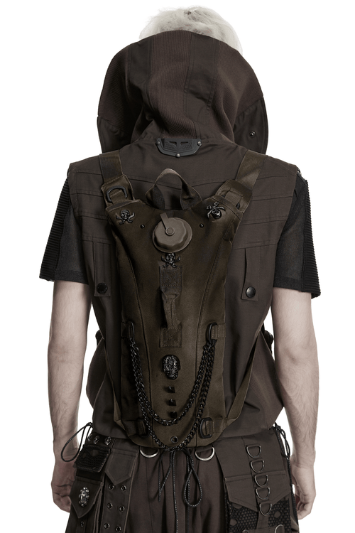 Punk-Hydration-Rucksack mit Ketten und Nieten