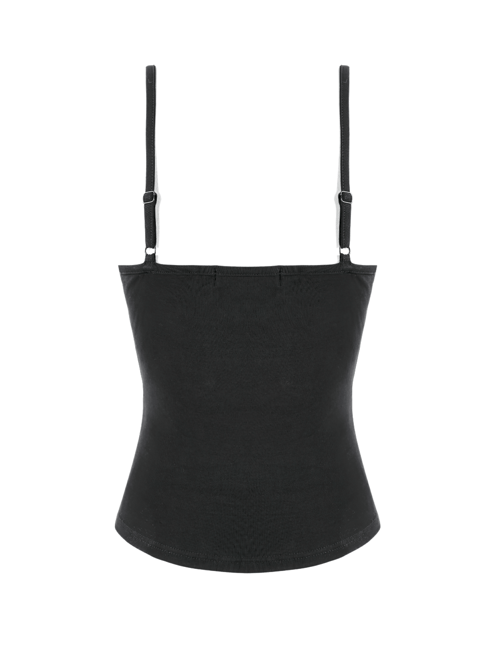 Caraco punk en résille avec laçage corset et détails métalliques
