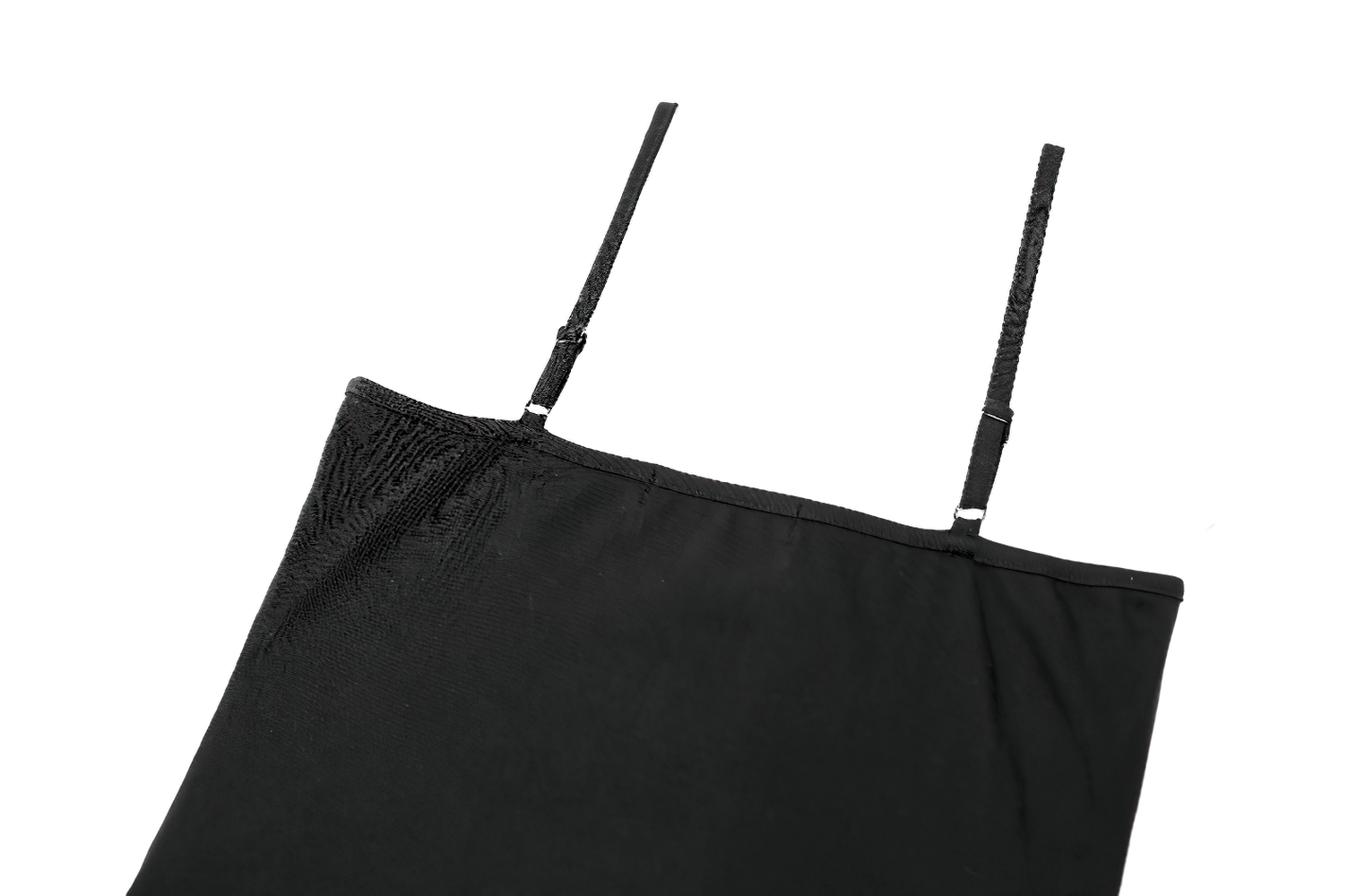 Caraco punk en résille avec laçage corset et détails métalliques
