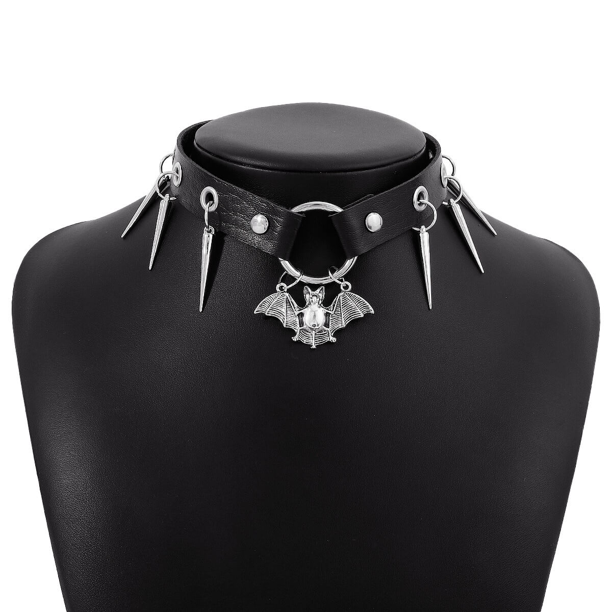 Punk Neckwear with Different Pendants for Women / Pu Leather Choker Collar with Metal Tassels - HARD'N'HEAVY