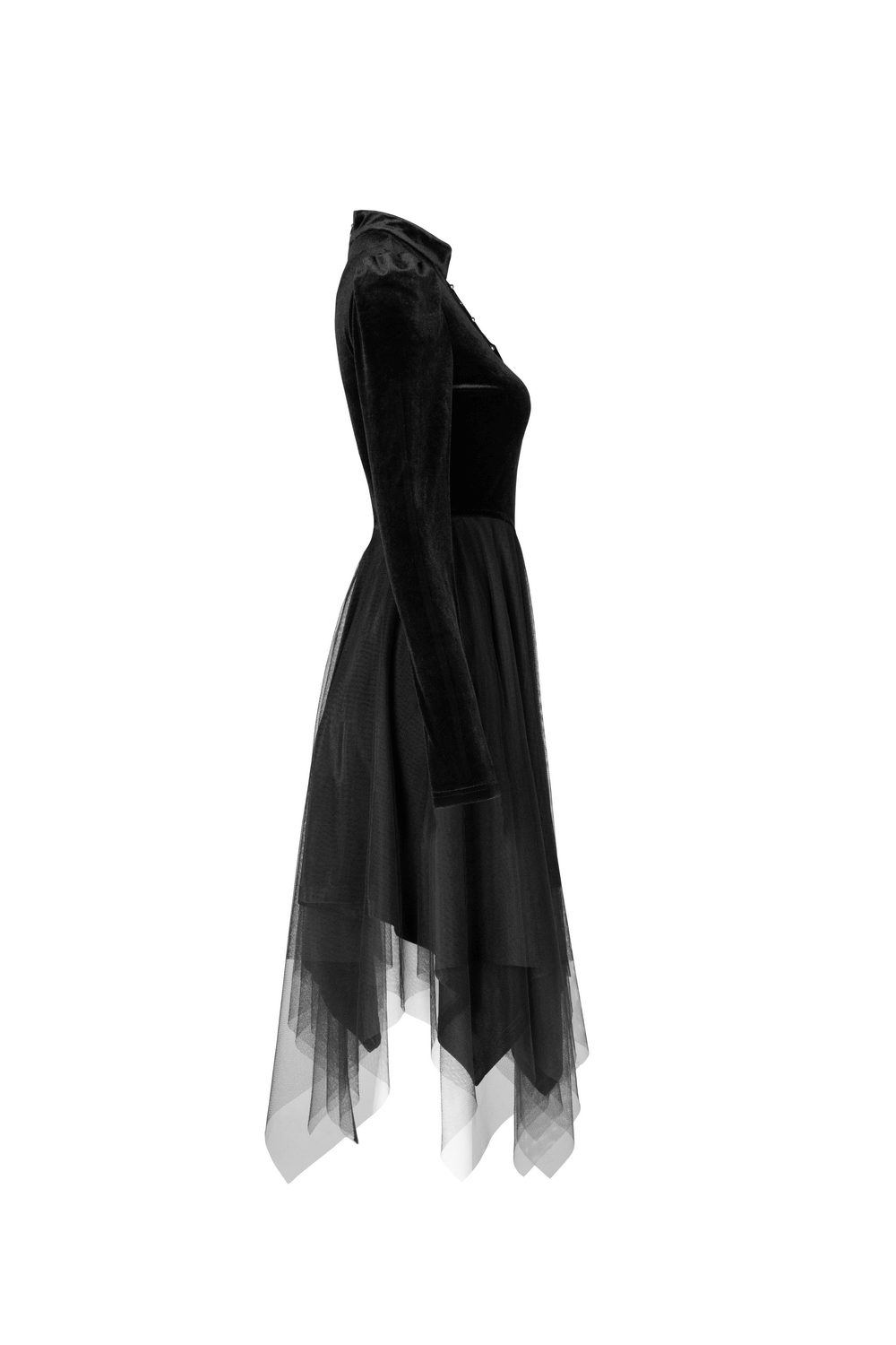 black velvet witch dress Whimsical Black Velvet Witch Dress for Girls