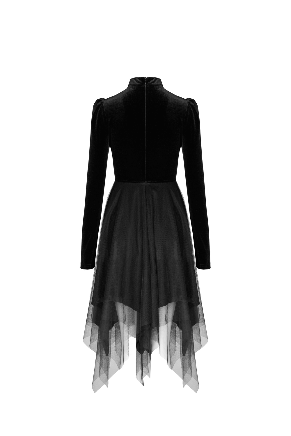 Punk Rave Black Velvet Witch Dress Gothic Lolita Style - HARD'N'HEAVY