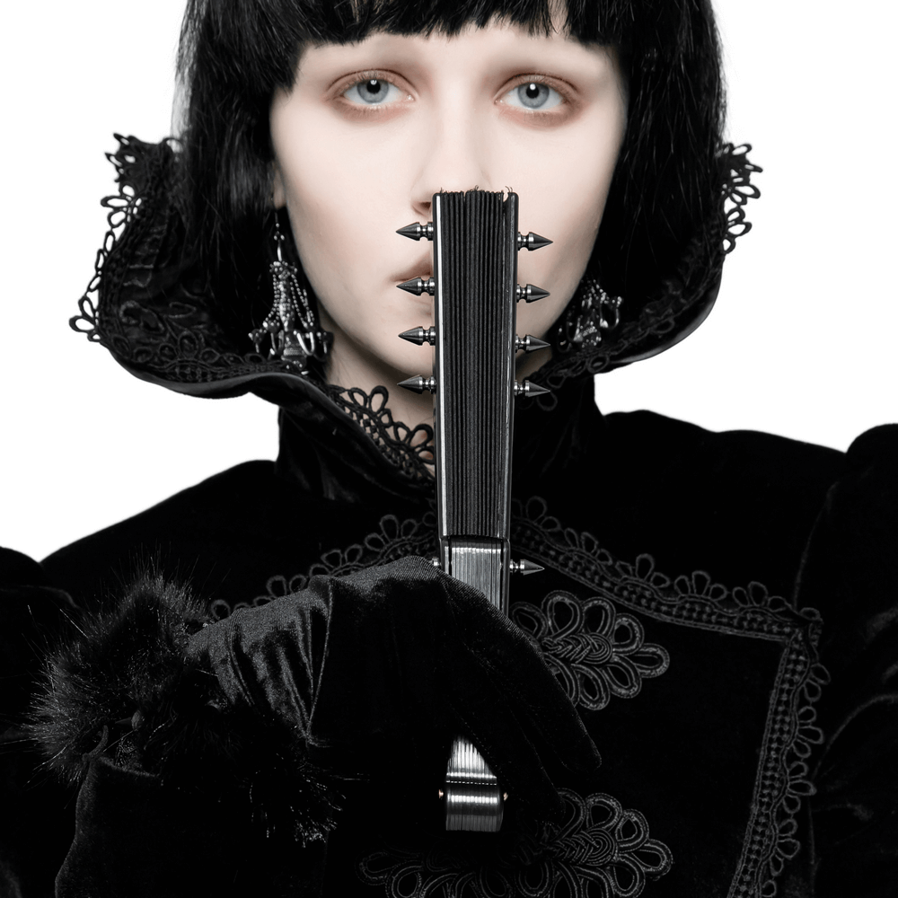 Unveil Your Shadow: Gothic Fan Flair for Alt Style