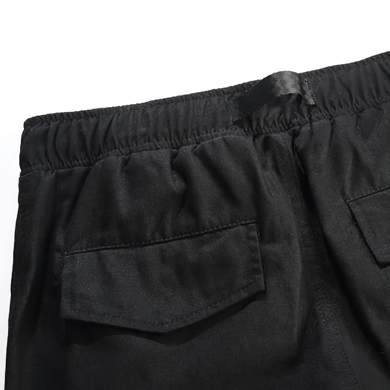 Punk Style Cargo Pants with Pockets / Men's Cotton Pants in Camouflage and Black Colour - HARD'N'HEAVY