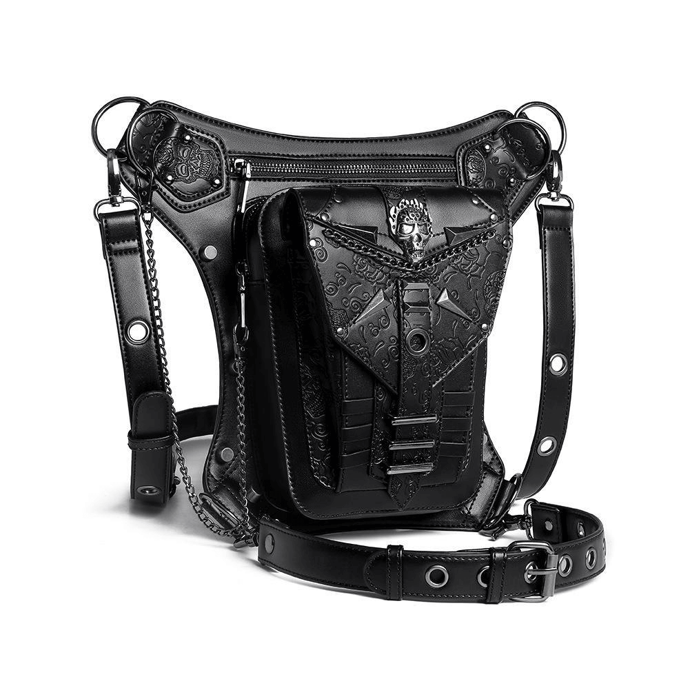 Punk Style Ladies Crossbody Bag / Outside Motorcycle Waistbag for Men - HARD'N'HEAVY