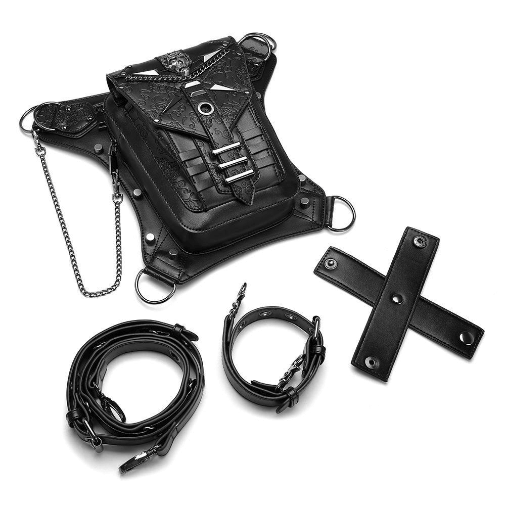 Punk Style Ladies Crossbody Bag / Outside Motorcycle Waistbag for Men - HARD'N'HEAVY
