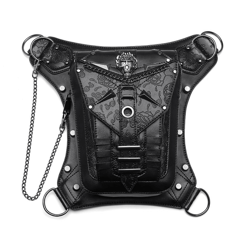 Punk Style Ladies Crossbody Bag / Outside Motorcycle Waistbag for Men - HARD'N'HEAVY