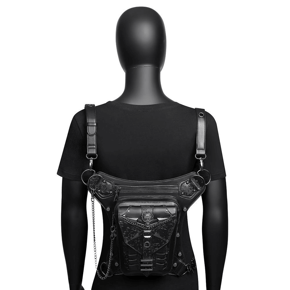 Punk Style Ladies Crossbody Bag / Outside Motorcycle Waistbag for Men - HARD'N'HEAVY