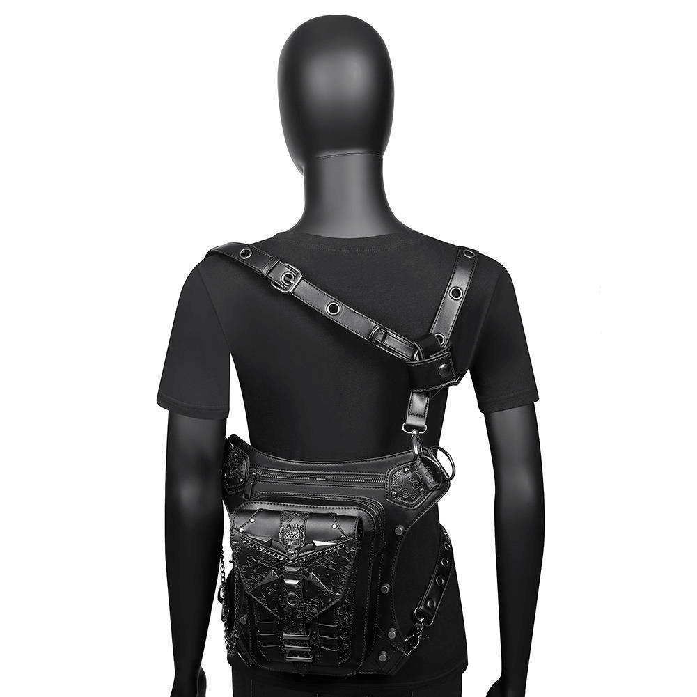 Punk Style Ladies Crossbody Bag / Outside Motorcycle Waistbag for Men - HARD'N'HEAVY