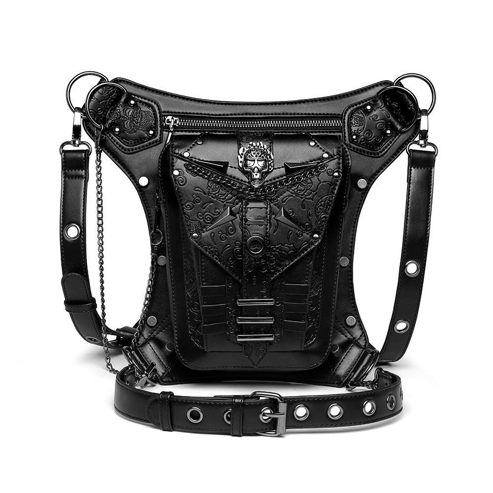 Punk Style Ladies Crossbody Bag / Outside Motorcycle Waistbag for Men - HARD'N'HEAVY