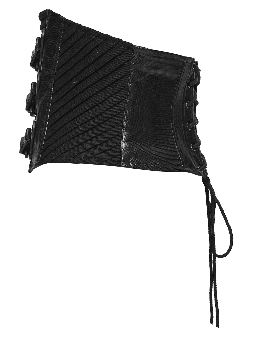 Langärmliges Herren-Oberteil im Gothic-Punk-Stil mit geometrischem Strickmuster