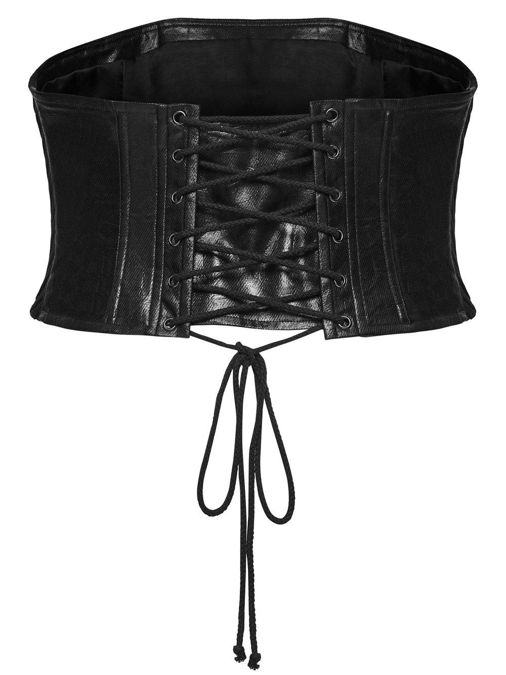 Langärmliges Herren-Oberteil im Gothic-Punk-Stil mit geometrischem Strickmuster