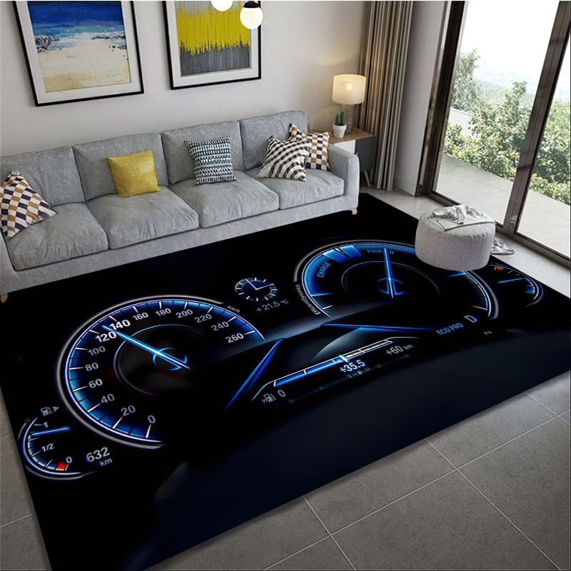 Rectangular Carpets Of Car And Motorcycle Dashboard Print For Home / Creative Home Decor - HARD'N'HEAVY