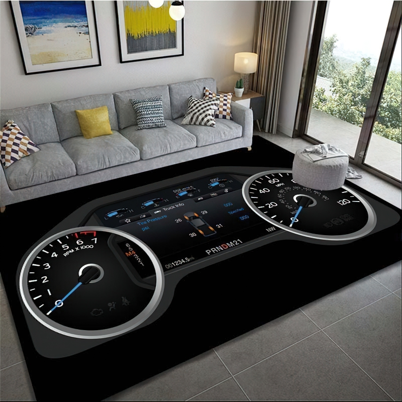 Rectangular Carpets Of Car And Motorcycle Dashboard Print For Home / Creative Home Decor - HARD'N'HEAVY