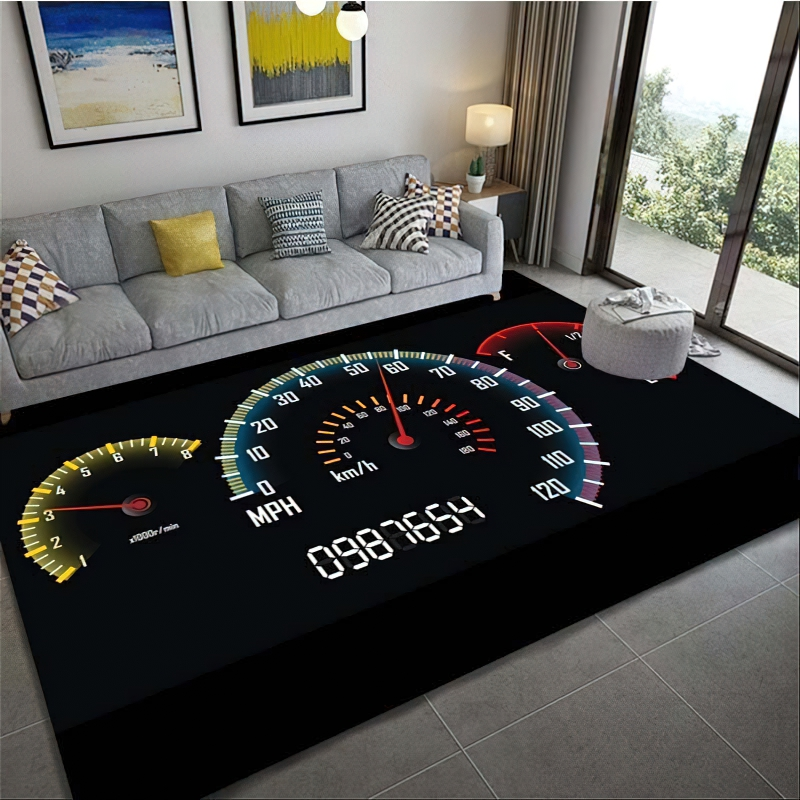 Rectangular Carpets Of Car And Motorcycle Dashboard Print For Home / Creative Home Decor - HARD'N'HEAVY