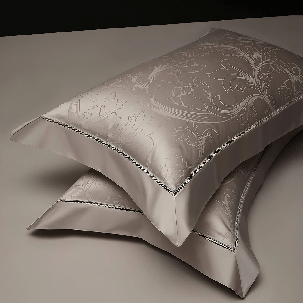 Ensemble de literie en jacquard de coton égyptien raffiné