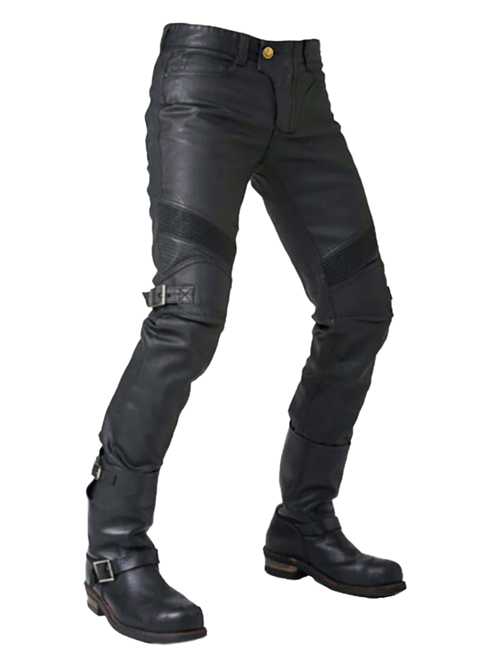 Rock Style Bikers Waterproof Protection Pants / Cool Black Vintage Motorcycle Pants - HARD'N'HEAVY