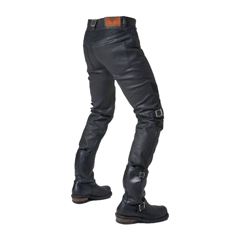 Rock Style Bikers Waterproof Protection Pants / Cool Black Vintage Motorcycle Pants - HARD'N'HEAVY