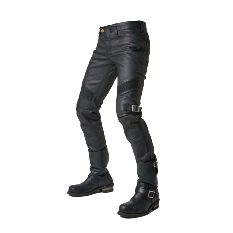Rock Style Bikers Waterproof Protection Pants / Cool Black Vintage Motorcycle Pants - HARD'N'HEAVY