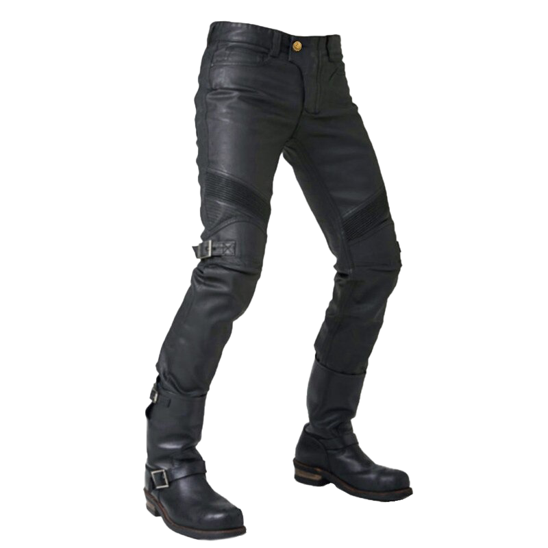 Rock Style Bikers Waterproof Protection Pants / Cool Black Vintage Motorcycle Pants - HARD'N'HEAVY