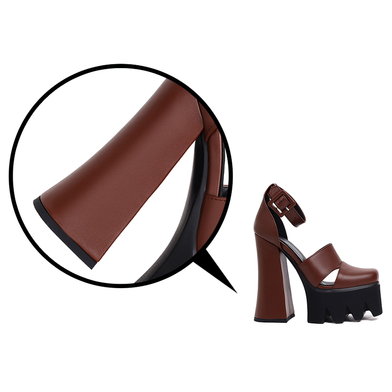 Rock Style Women's Platform Sandals / Sexy High Heels Ankle Strap Shoes - HARD'N'HEAVY