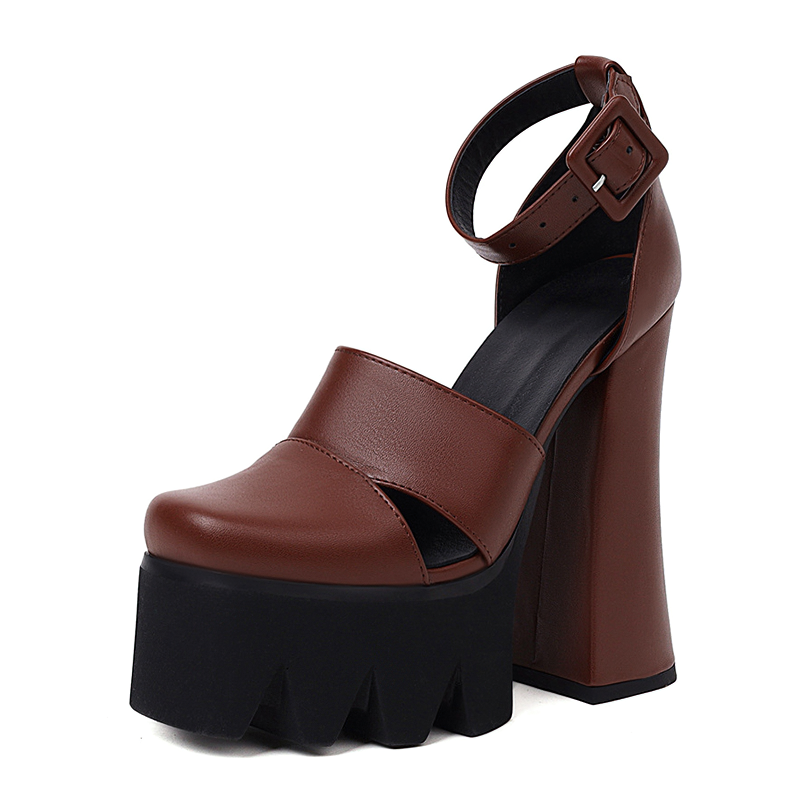 Rock Style Women's Platform Sandals / Sexy High Heels Ankle Strap Shoes - HARD'N'HEAVY