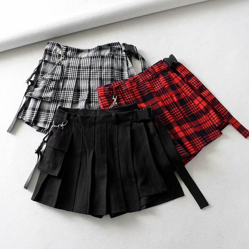 Rock Style Women's Skirt / Street Style Design Mini Skirt - HARD'N'HEAVY