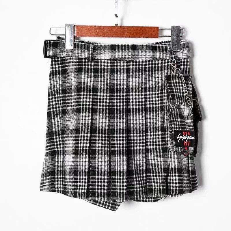 Rock Style Women's Skirt / Street Style Design Mini Skirt - HARD'N'HEAVY