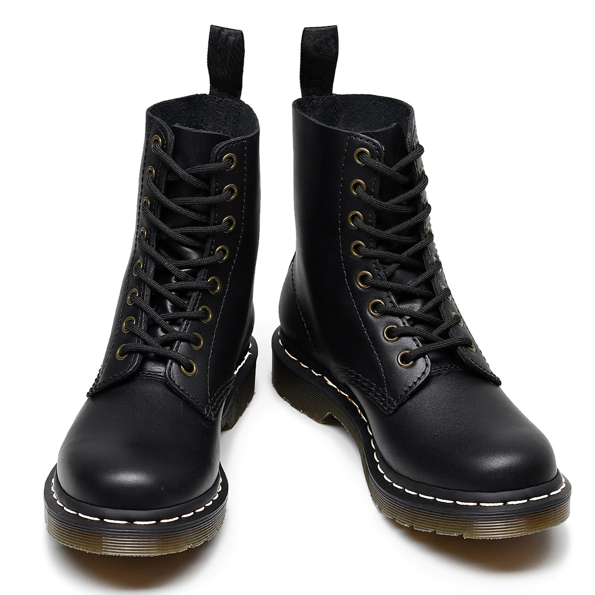 Round Toe Platform Women's Genuine Leather Boots / Female Lace-Up Steampunk Boots - HARD'N'HEAVY