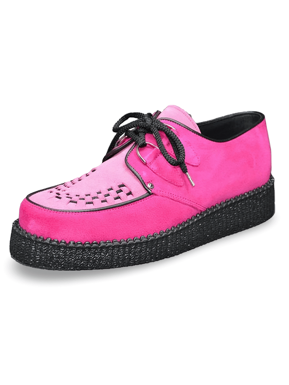 Round Toe Suede Creepers with Microfiber Insole