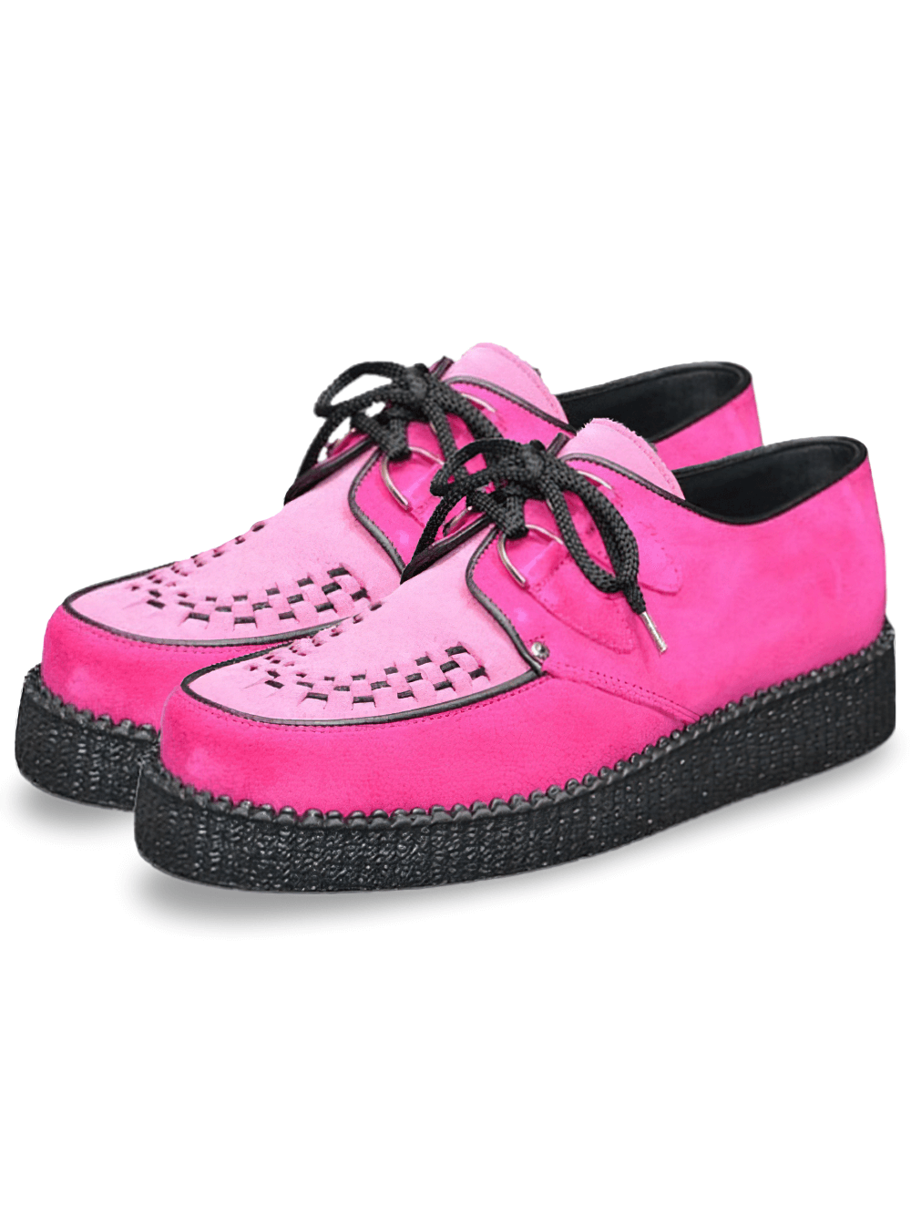 Round Toe Suede Creepers with Microfiber Insole